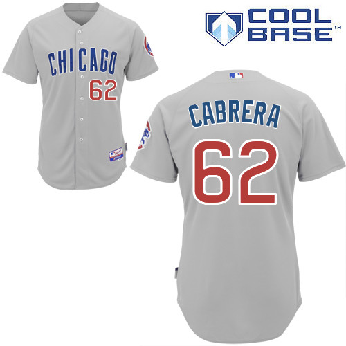 Alberto Cabrera #62 mlb Jersey-Chicago Cubs Women's Authentic Road Gray Baseball Jersey